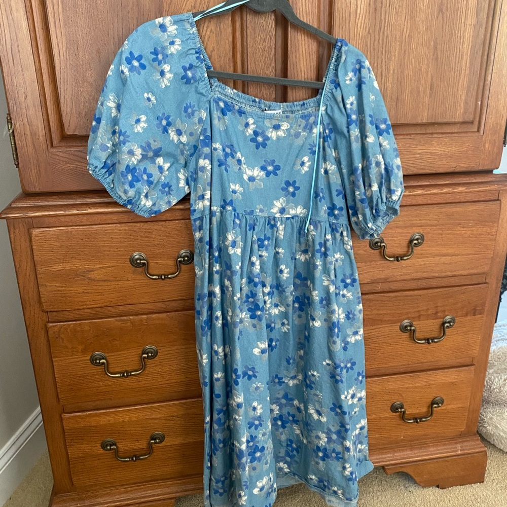 Baltic Born Blue Floral Midi Dress